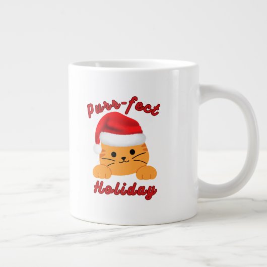 Purr‑fect Holiday Christmas Cat Lover Mug (Droite)