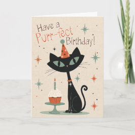 Purr-fecte verjaardagskaart kaart