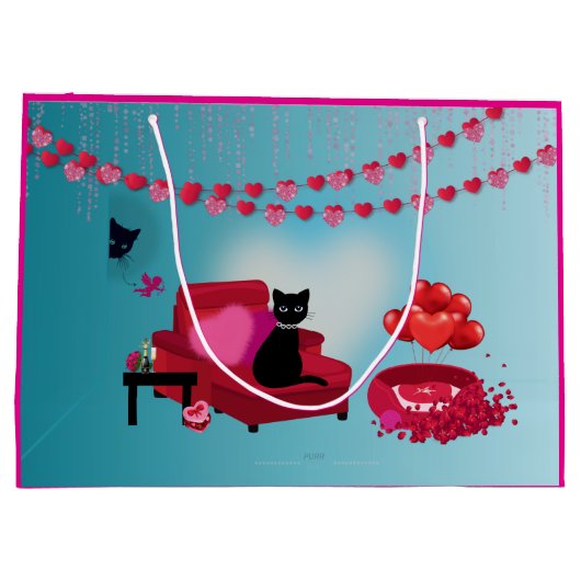 Purr Love - Cupid - Sac Cadeau Chat (Dos)