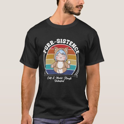 Purr-sistance : Golden Strength Unleashed T-shirt (Devant)