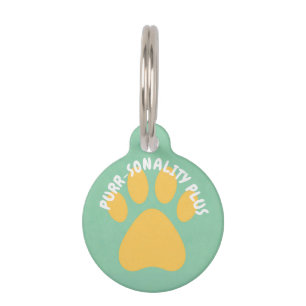 "Purr-sonality Plus" Gepersonaliseerde honden- en Huisdierpenning
