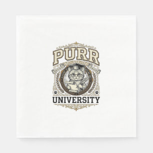 Purr Universiteit Kat Nep Universiteit Academie Vi Servet
