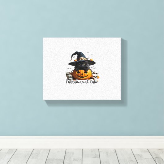 Purranormal Cutie Classic T-shirt Canvas Afdruk (Insitu (Houten vloer))