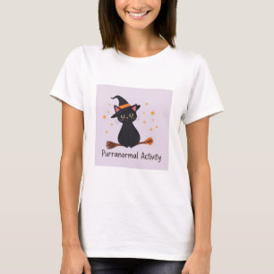 Purranormale activiteit - Schattigee heksenkat Hal T-shirt