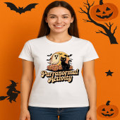 Purranormale Activiteit Zwarte Kat Retro Ghost T-shirt