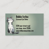 Purrfect Care – Cat Sitting Visitekaartje (Achterkant)