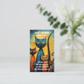 Purrfect Care – Cat Sitting Visitekaartje (Staand voorkant)