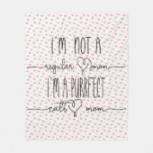 Purrfect Cat mama Fleece Deken (Voorkant)