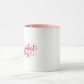 Purrfect Day Cute Pink Cat Mug (Centre)