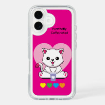 Purrfect Gecafëineerde Kat Speck Hoesje – Fuchsia