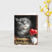 Purrfect Kaart (Gele Bloem)