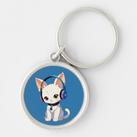Purrfect Kawaii Kat Sleutelhanger (Voorkant)
