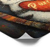 Purrfect Love A Cosy Cat Embrace Poster Wall Art (Coin)