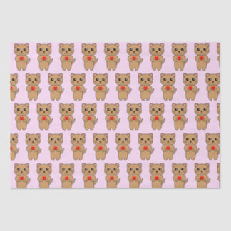 Purrfect Love Pink Tissuepapier