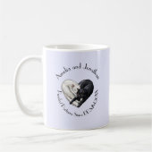 "Purrfect Partners" la tasse d'anniversaire (Gauche)