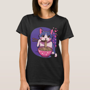 Purrfect Ramen Love: Cat & Noodles T-shirt T-shirt