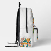 Purrfect Threads: Schattig Kitten Collectie Bedrukte Rugzak (Links)