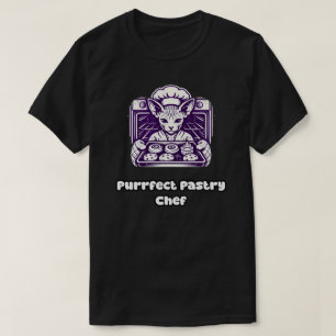 Purrfecte banketbakker katachtige bakexpertise t-shirt