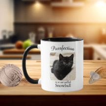 Purrfectie is een gepersonaliseerde kattenmok
