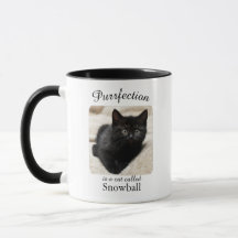 Purrfectie Is een Gepersonaliseerde Mok met een Ka
