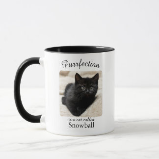 Purrfection  Is a Cat Personalised Mug Mok