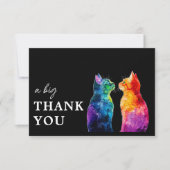 🌈  Purrfectly Yours: Purrfectly Big Bedankkaart (Voorkant)