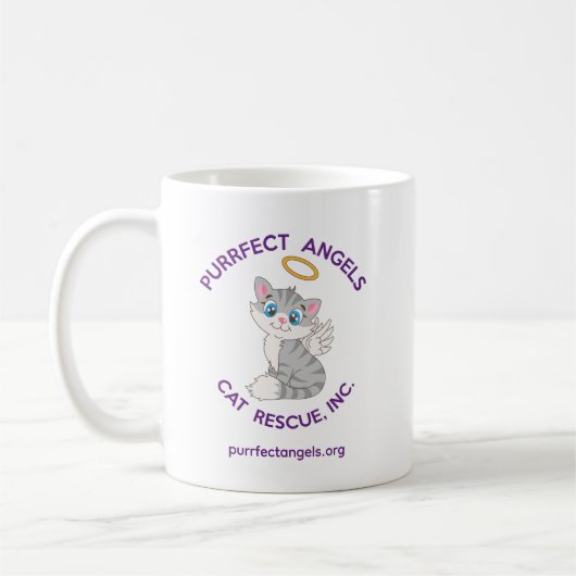 Purrffet Angels Chat Secourir Mug (Gauche)