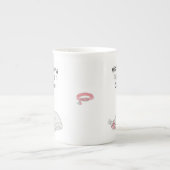 Purrfffffet de Noël couché chat os Chine Mug (Devant)