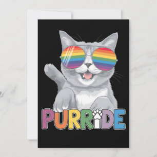 Purride Cat Zonnebrillen Gay Pride Rainbow LGBTQ Kaart