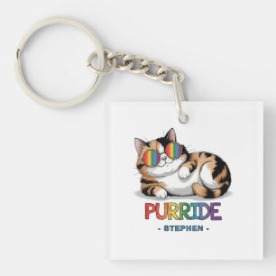 Purride - Cool Cat Pride   LGBTQ Sleutelhanger
