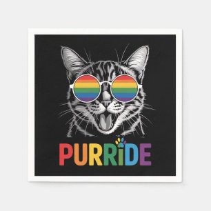 Purride Kat Homoseksueel Lesbisch Regenboog LGBTQ Servet