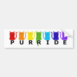 PURRide PRIDE Katten Bumpersticker