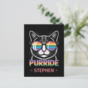 Purride – Schattigee Cat Pride LGBTQ Briefkaart