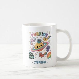 Purride Space Cats - Kawaii Astronaut Cats Koffiemok