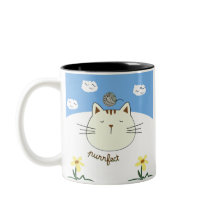 Purring Cat with Yarn Ball