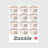 PURRITO Cat Burrito DOZEN Mini Stickers (Vel)