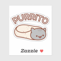 PURRITO Cat Burrito-Sticker