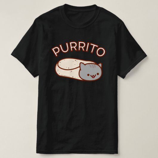 PURRITO Cat Burrito T-SHIRT (Design voorkant)