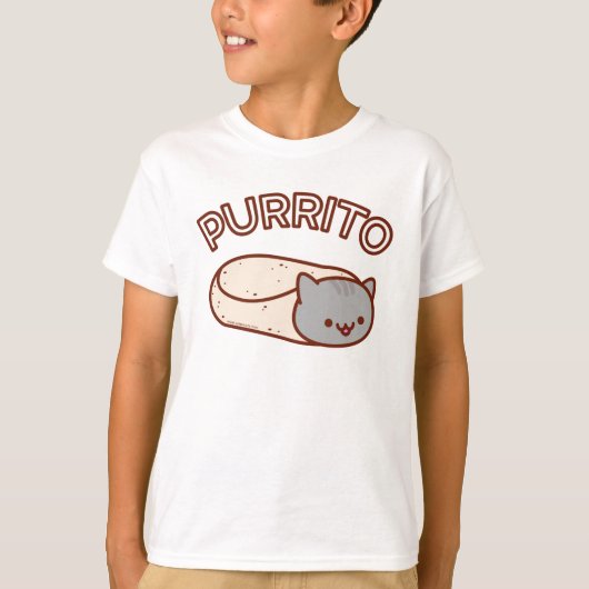 PURRITO Cat Burrito T-SHIRT (Devant)