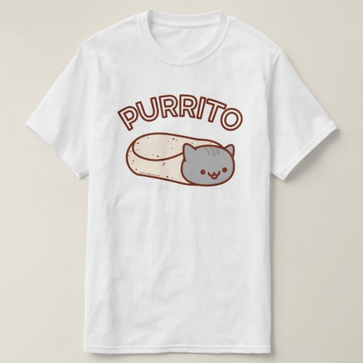 PURRITO Cat Burrito T-SHIRT (Design devant)