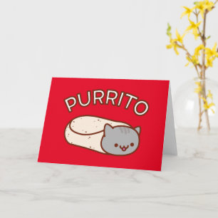 PURRITO Cat Wenskaart Kaart