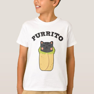 Purrito Funny Cat Pun Cat Lover Burrito Mexicaans T-shirt