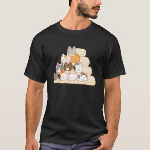Purrito Kat Burrito Mexicaans Eten Egypte Piramide T-shirt