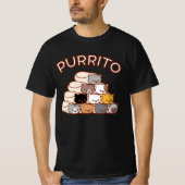 PURRITO PYRAMID Cat Burrito T-SHIRT (Voorkant)