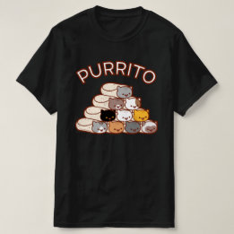 PURRITO PYRAMID Chat Burrito T-SHIRT
