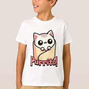 Purrito! Schattigee Burrito Cat Pun T-shirt