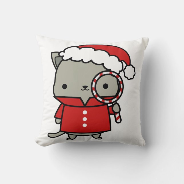 Purrlock Claus & MoriarTEA Kussen (Voorkant)