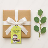 Purrlock Holmes Kitten wordt Poerlock Holmes Kitte Cadeaulabel