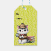 Purrlock Holmes Kitten wordt Poerlock Holmes Kitte Cadeaulabel (Achterkant)