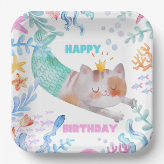 PurrMaid Birthday Paper Bord